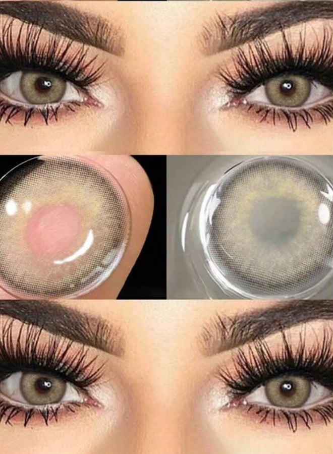 Catchu Look Brown Contact Lenses for Woman 14.5mm Eye Colored Lenses for Enlarge Eyes - Image 1